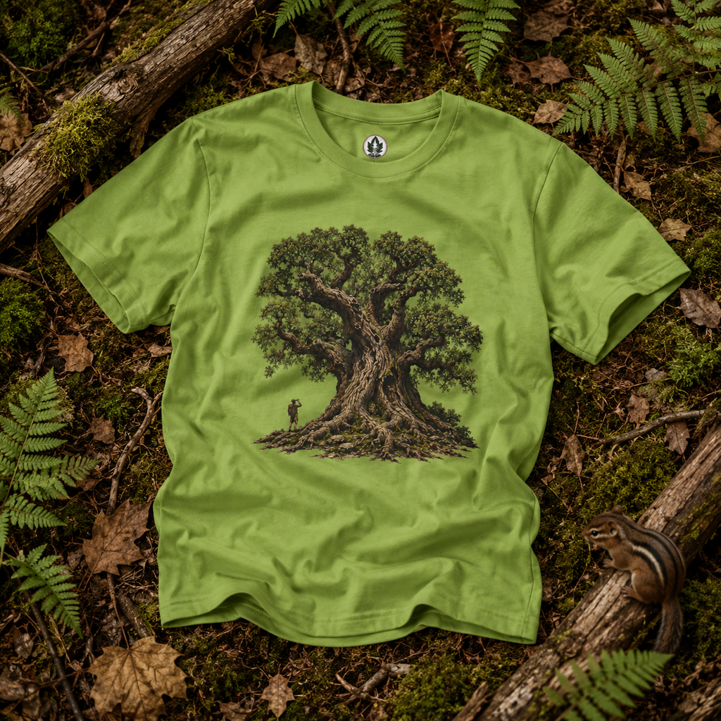 Looking up at Giant Tree Version Two T‑Shirt