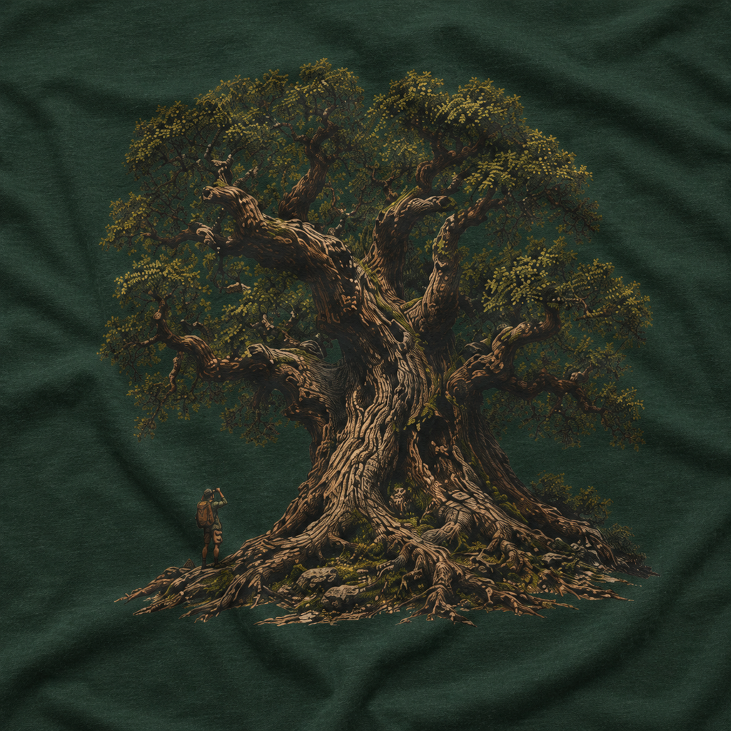 Looking up at Giant Tree Version Two T‑Shirt