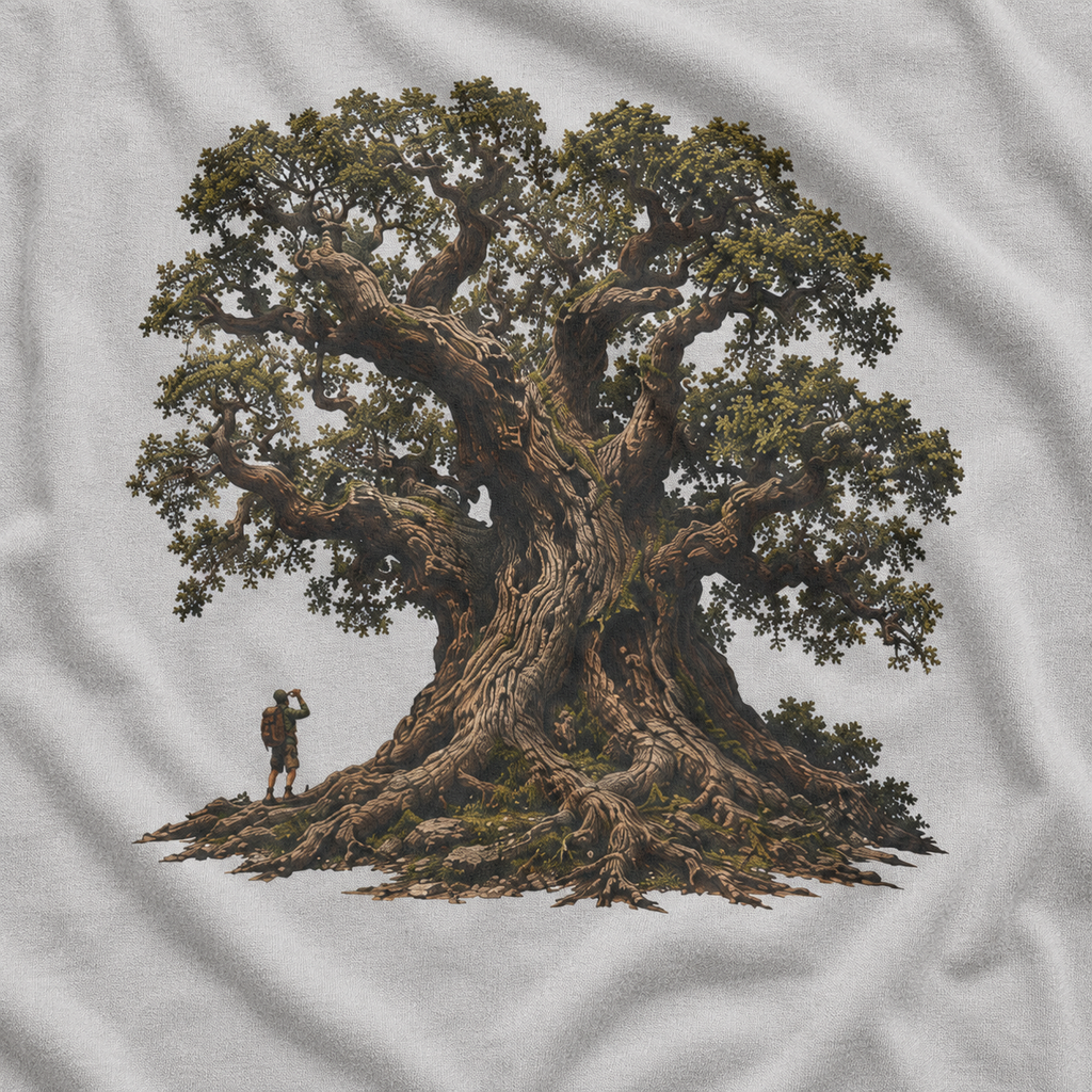 Looking up at Giant Tree Version Two T‑Shirt