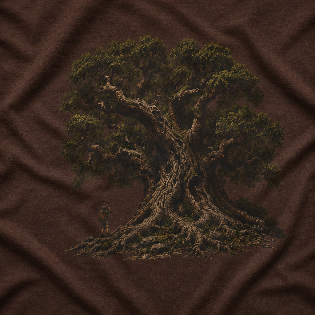Looking up at Giant Tree Version Two T‑Shirt
