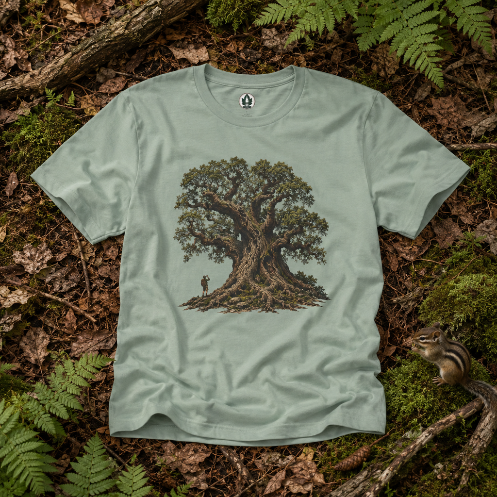 Looking up at Giant Tree Version Two T‑Shirt
