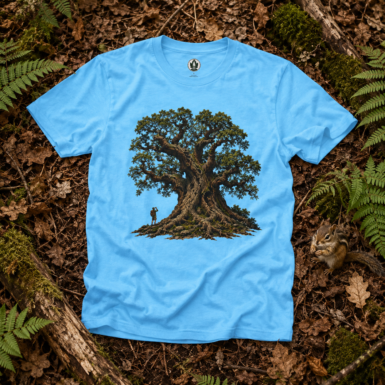 Looking up at Giant Tree Version Two T‑Shirt