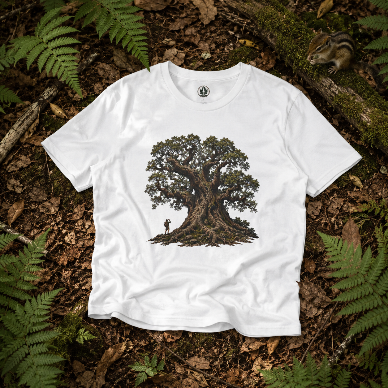 Looking up at Giant Tree Version Two T‑Shirt