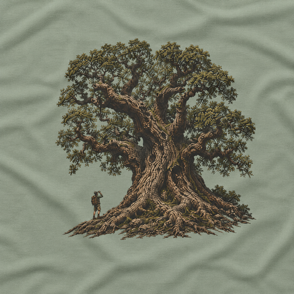 Looking up at Giant Tree Version Two T‑Shirt