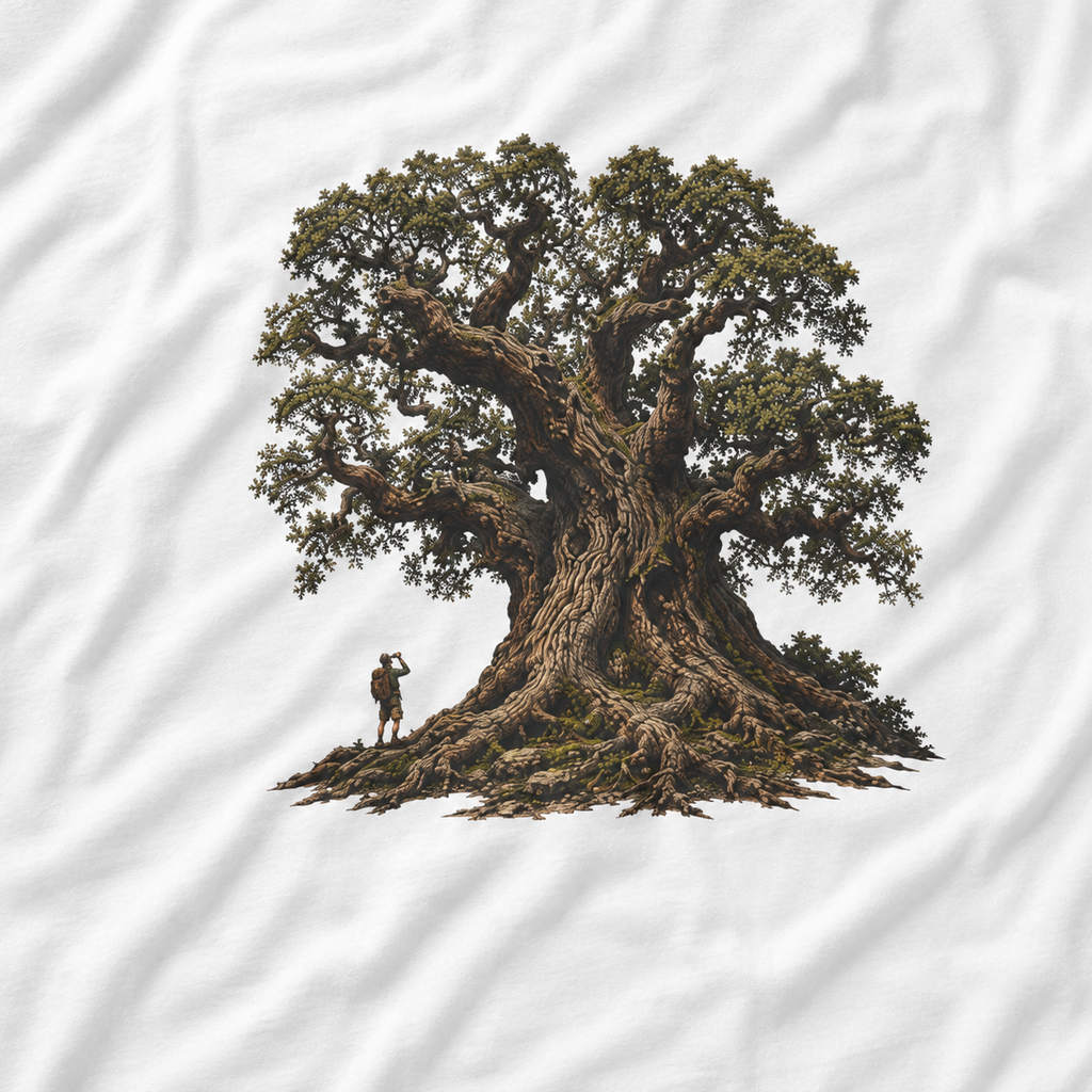 Looking up at Giant Tree Version Two T‑Shirt
