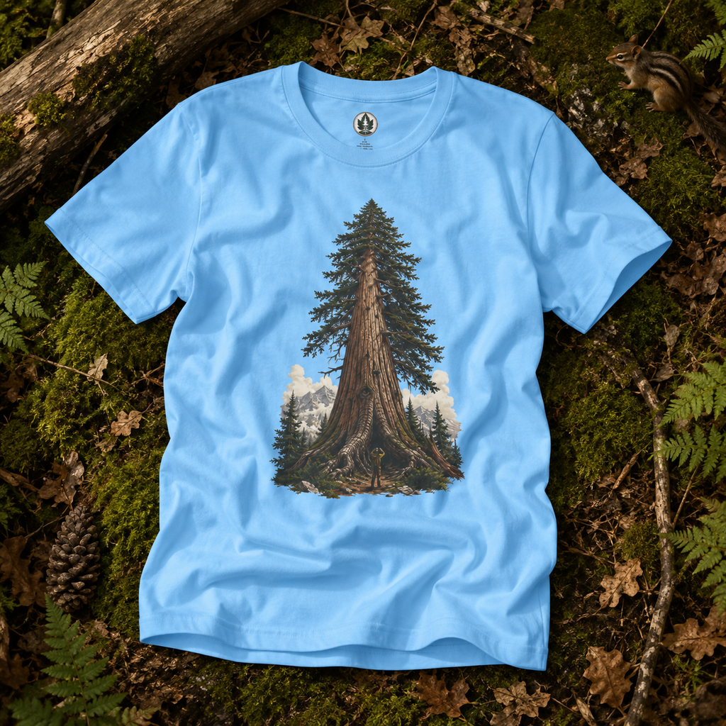 Looking up at Giant Tree Version Three T‑Shirt