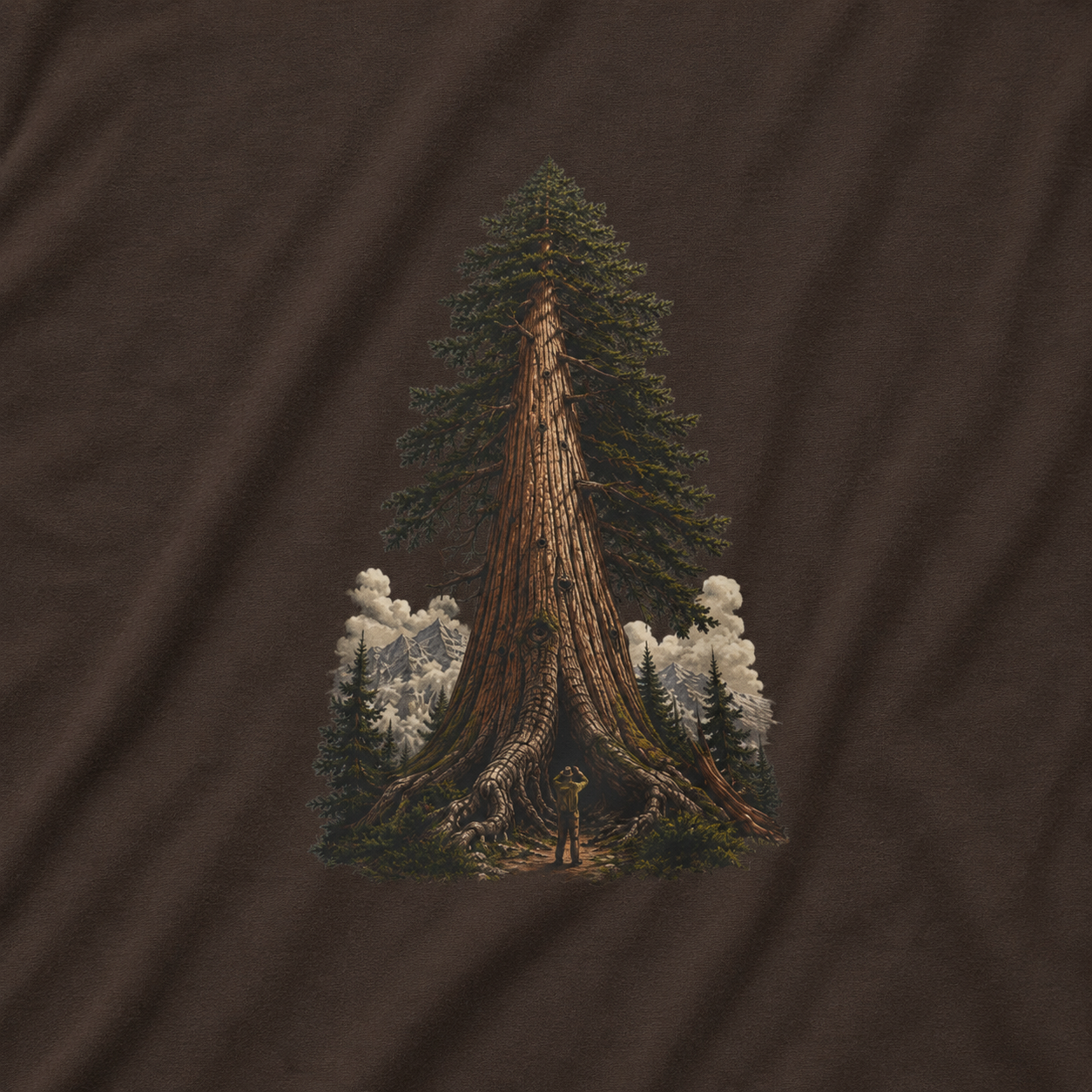 Looking up at Giant Tree Version Three T‑Shirt