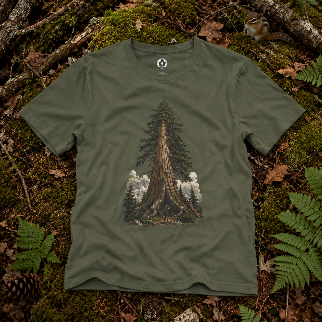 Looking up at Giant Tree Version Three T‑Shirt