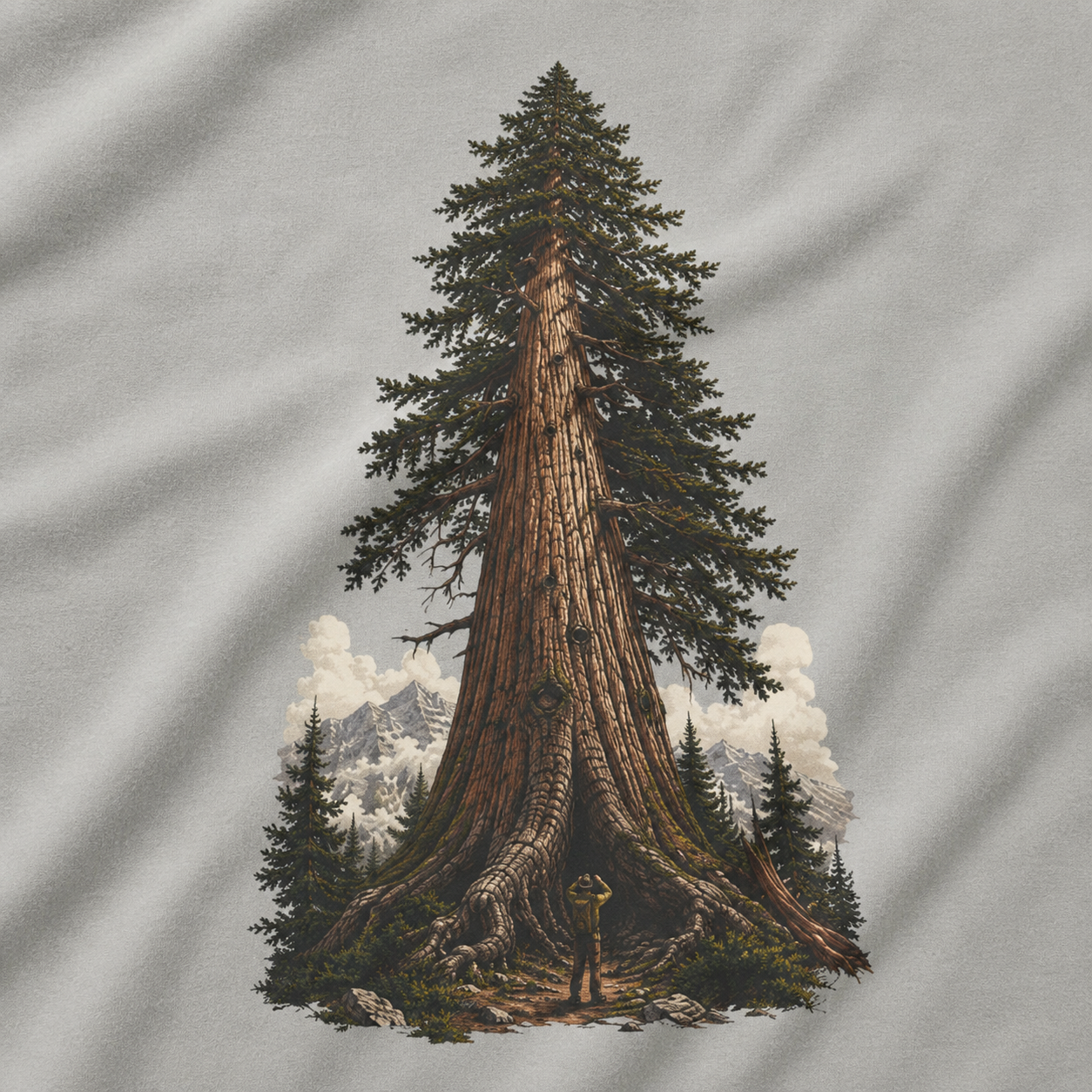 Looking up at Giant Tree Version Three T‑Shirt