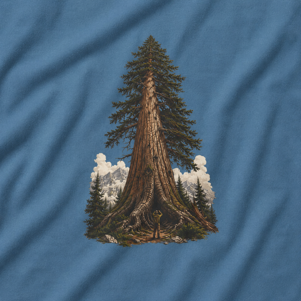 Looking up at Giant Tree Version Three T‑Shirt