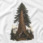 Looking up at Giant Tree Version Three T‑Shirt