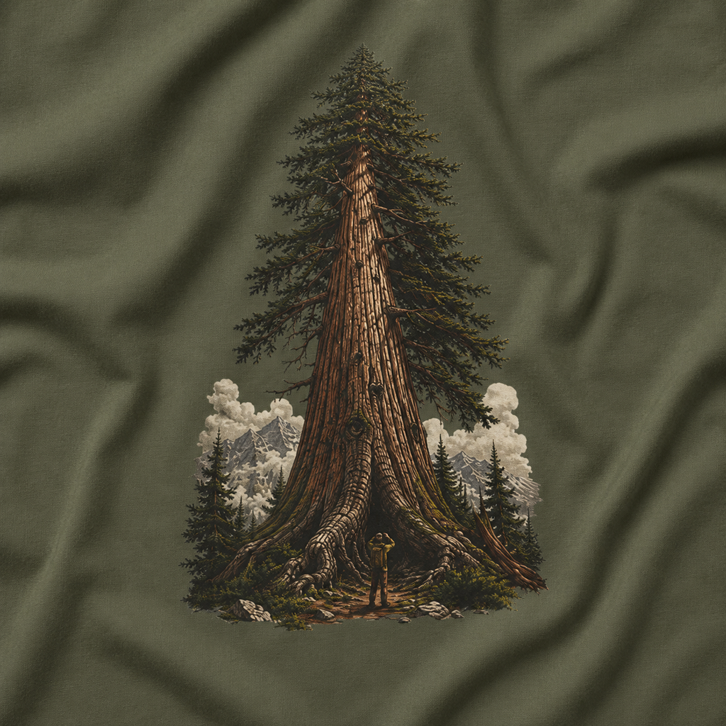 Looking up at Giant Tree Version Three T‑Shirt