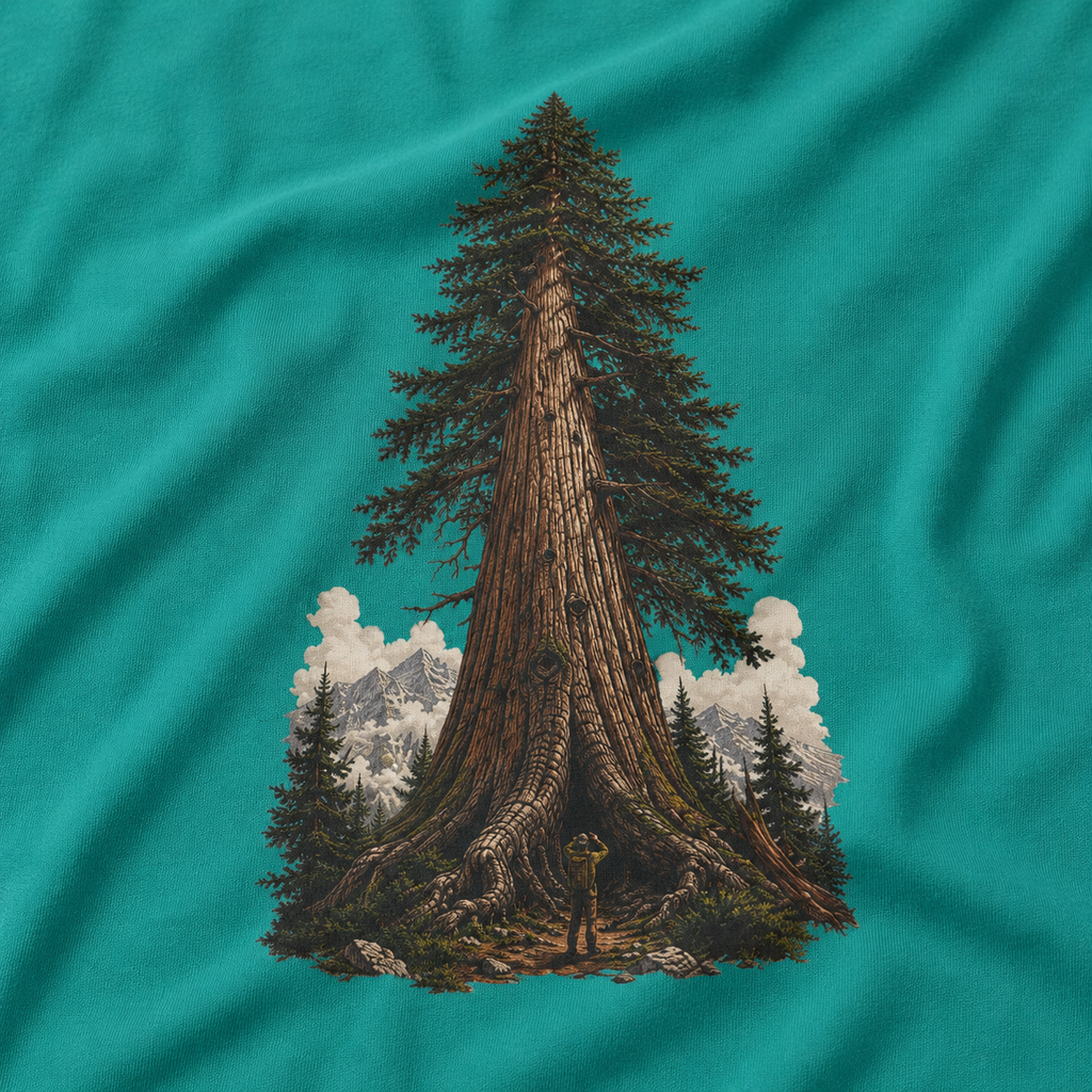 Looking up at Giant Tree Version Three T‑Shirt