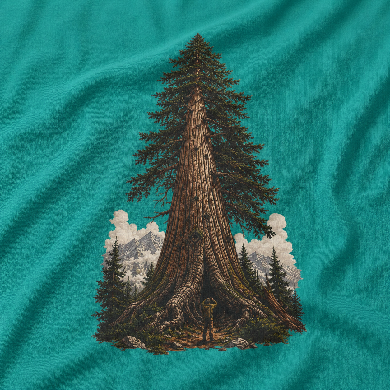 Looking up at Giant Tree Version Three T‑Shirt
