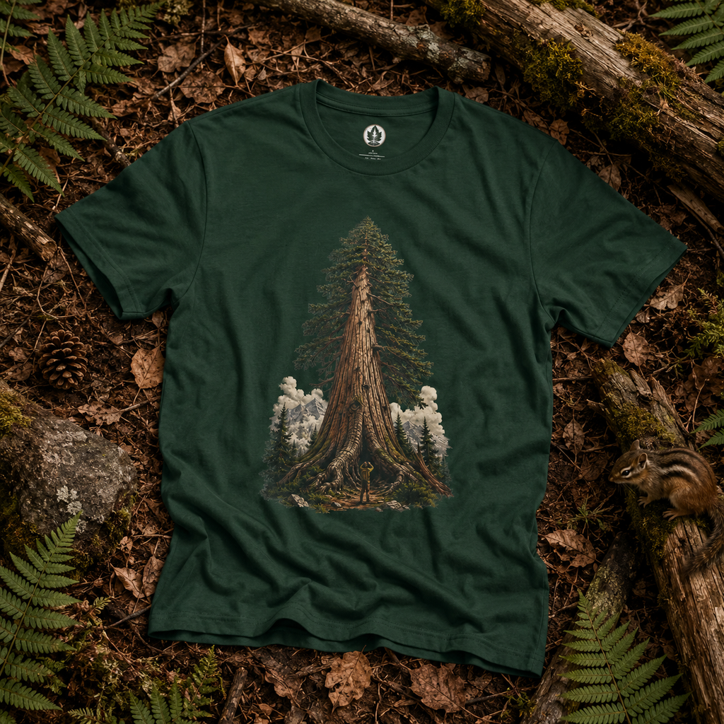 Looking up at Giant Tree Version Three T‑Shirt