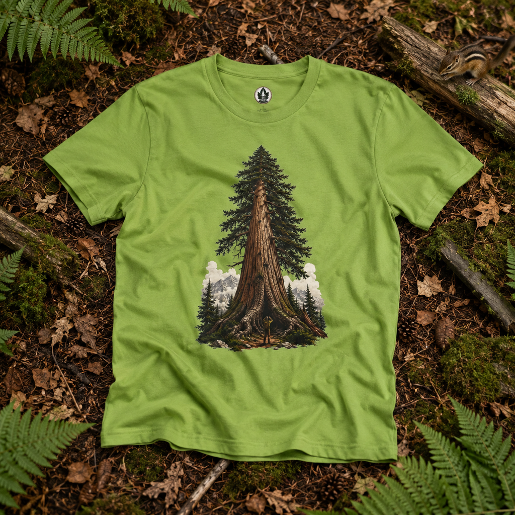 Looking up at Giant Tree Version Three T‑Shirt