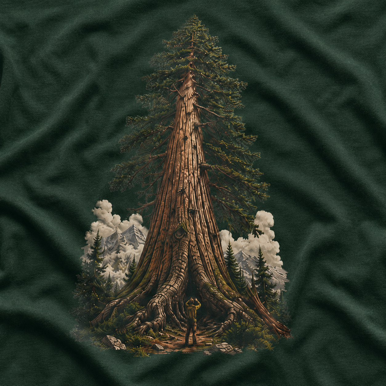 Looking up at Giant Tree Version Three T‑Shirt