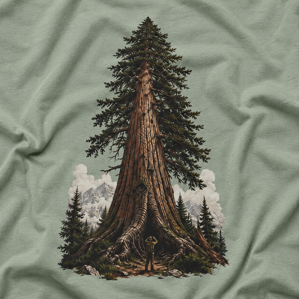 Looking up at Giant Tree Version Three T‑Shirt