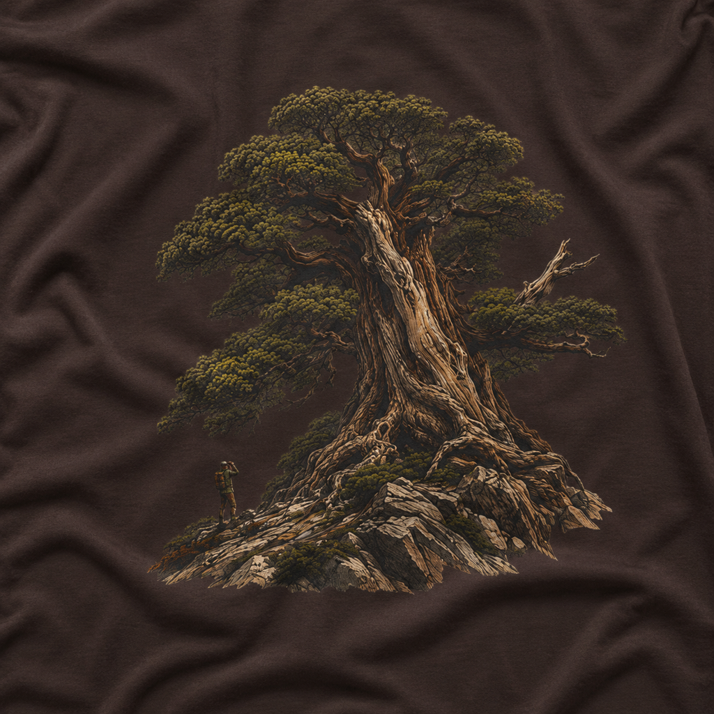 Looking up at Giant Tree Version Five T‑Shirt