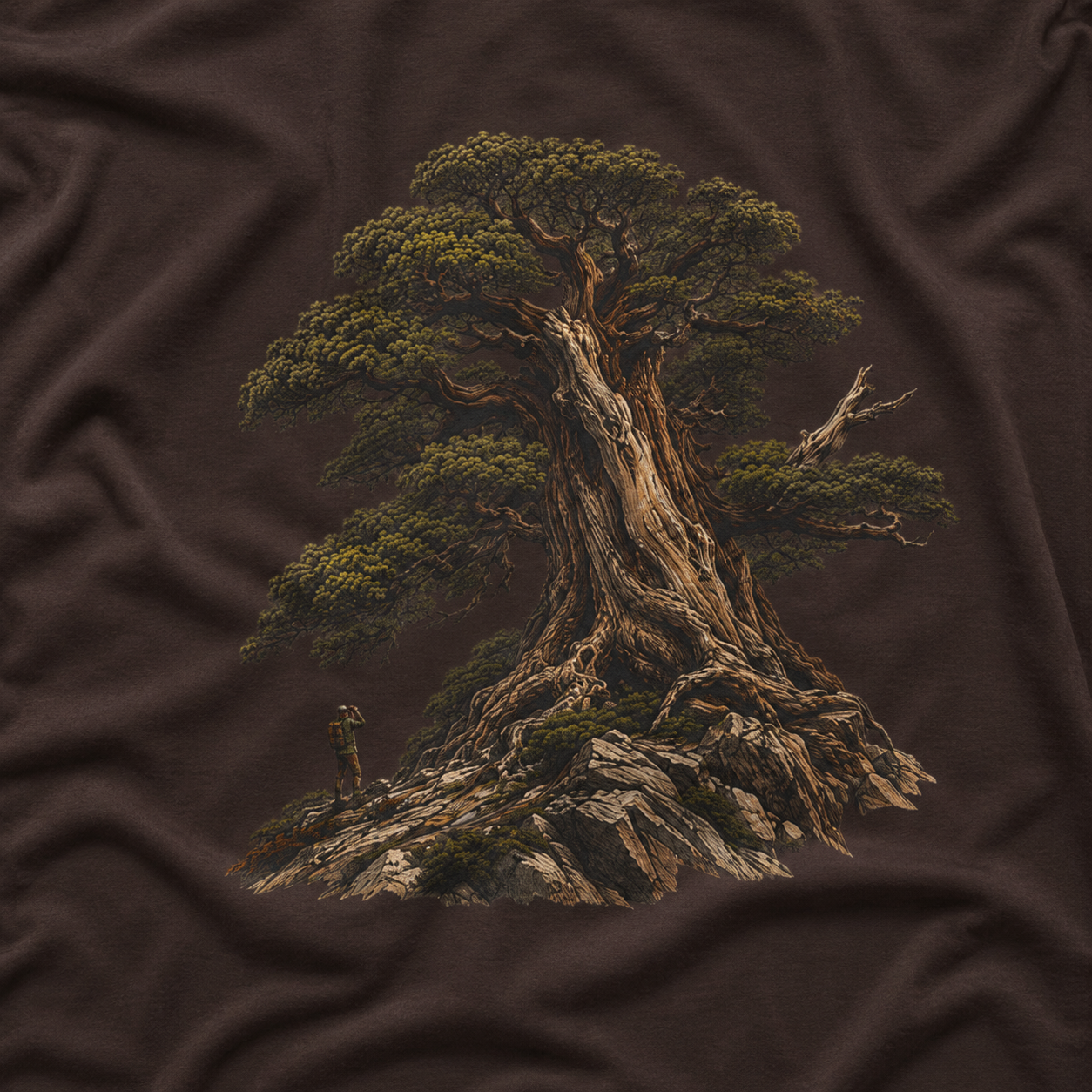 Looking up at Giant Tree Version Five T‑Shirt