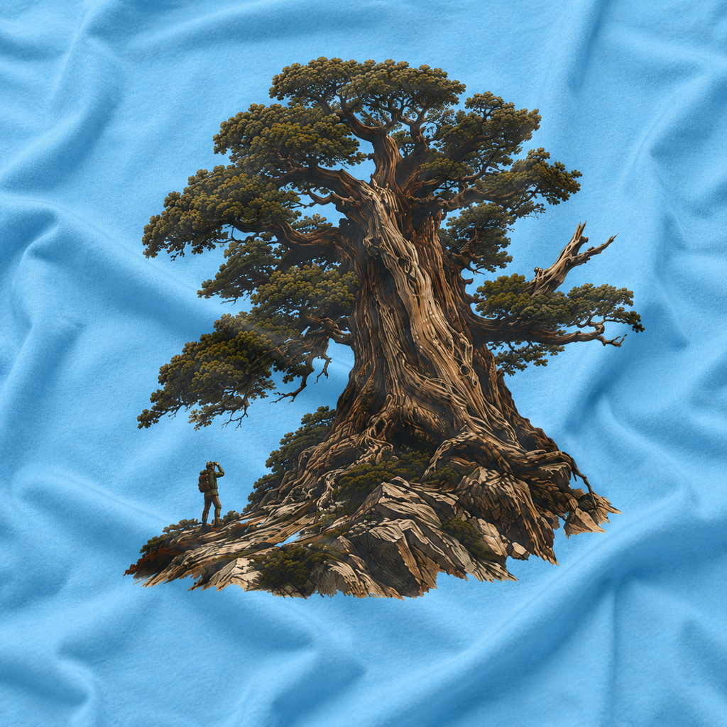 Looking up at Giant Tree Version Five T‑Shirt