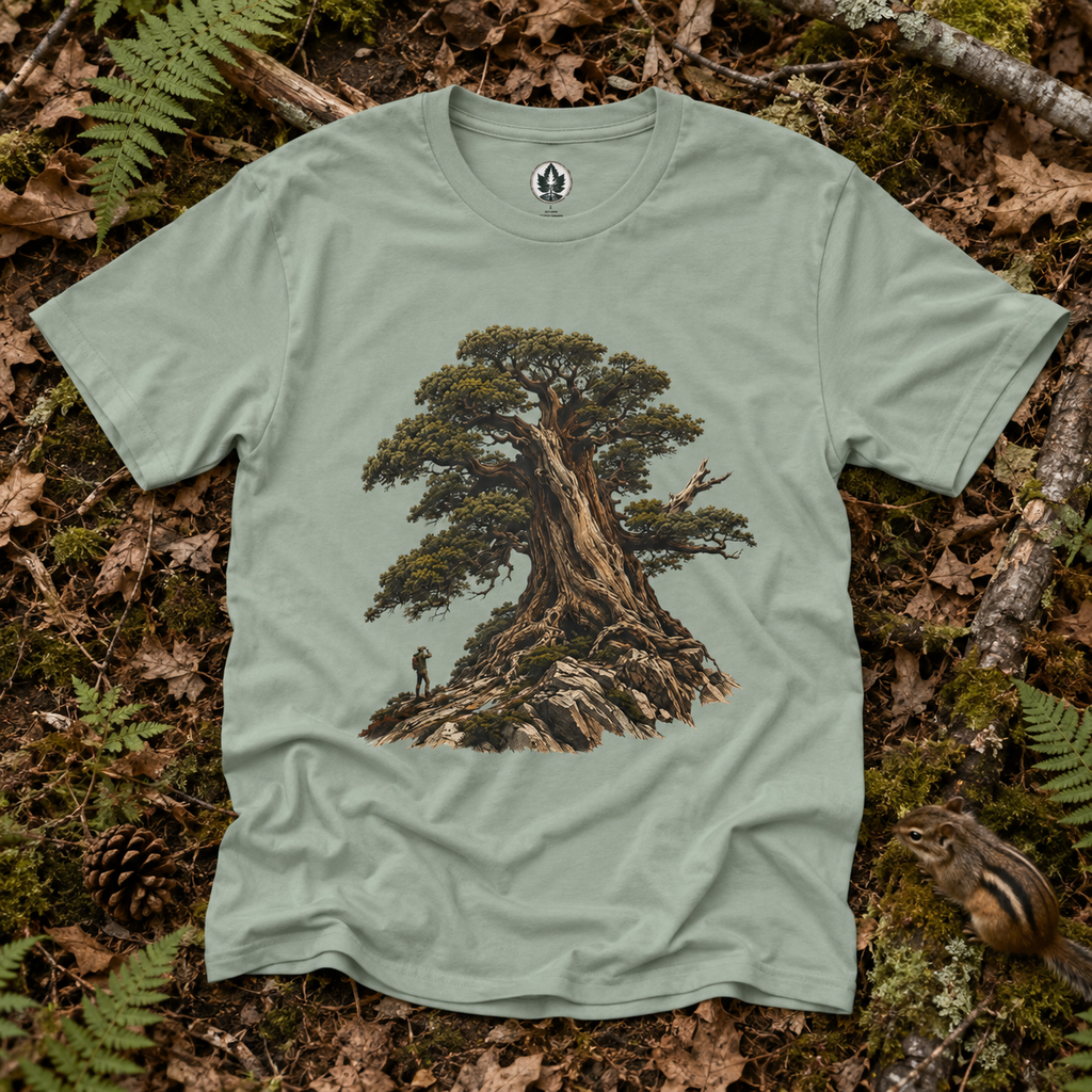 Looking up at Giant Tree Version Five T‑Shirt
