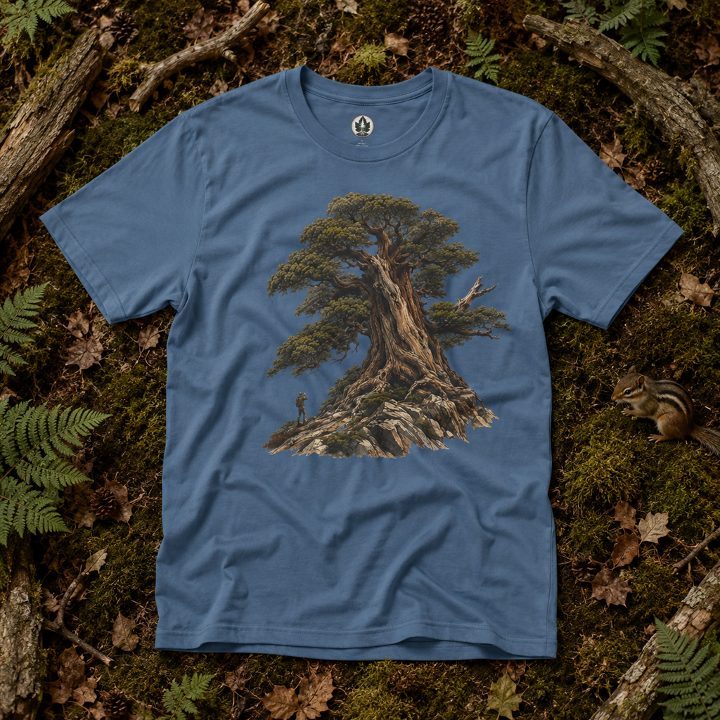 Looking up at Giant Tree Version Five T‑Shirt