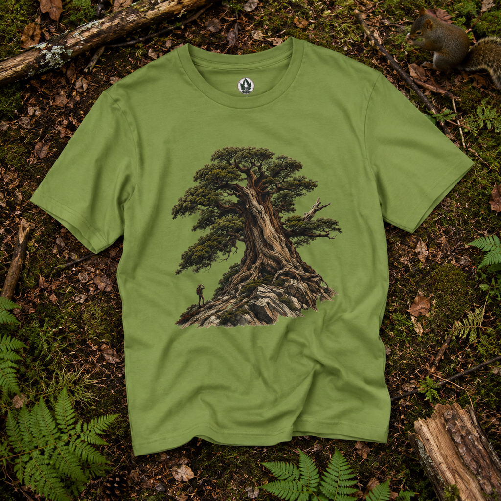 Looking up at Giant Tree Version Five T‑Shirt