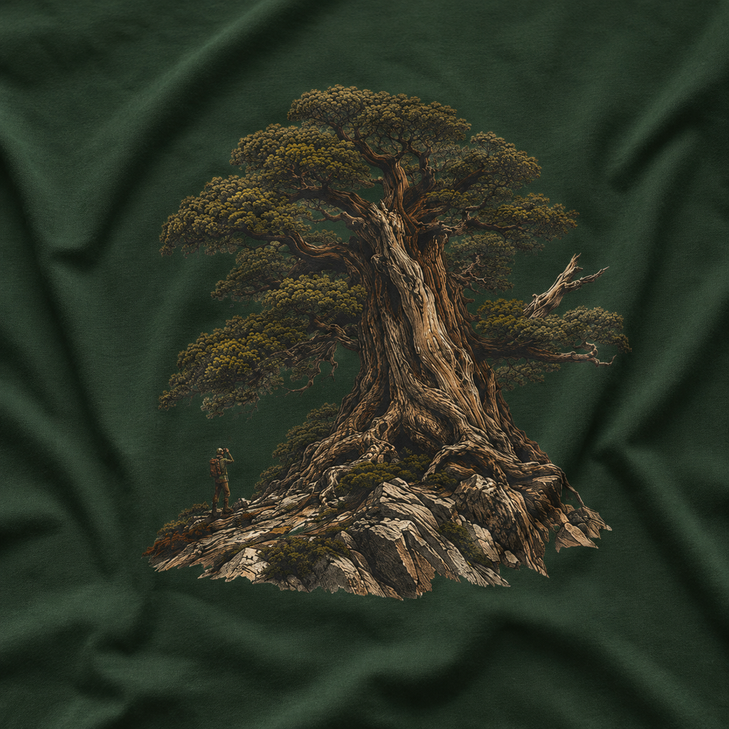 Looking up at Giant Tree Version Five T‑Shirt