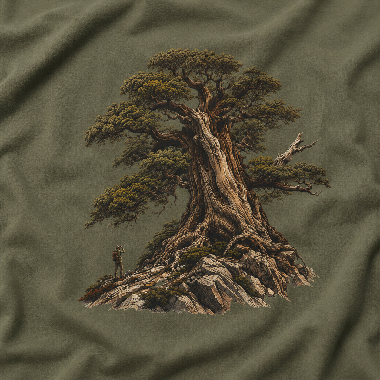 Looking up at Giant Tree Version Five T‑Shirt