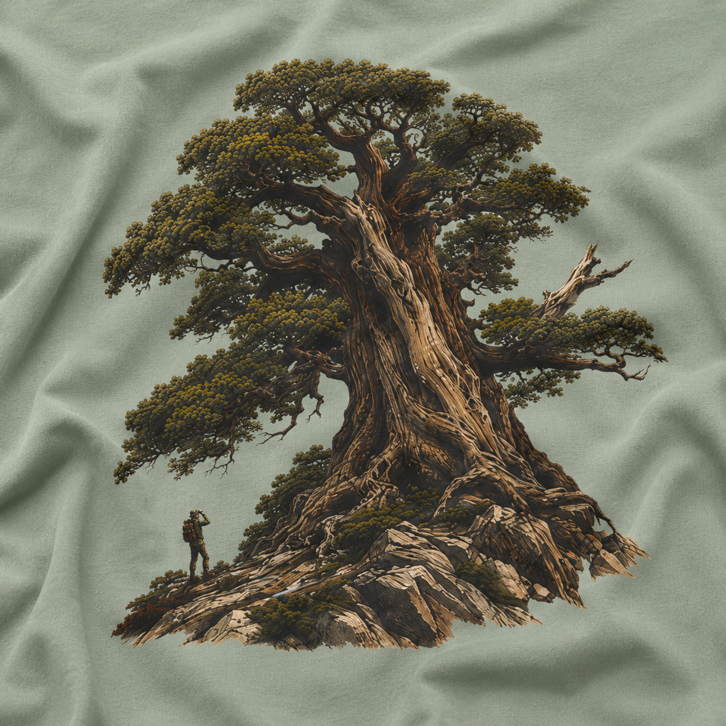 Looking up at Giant Tree Version Five T‑Shirt