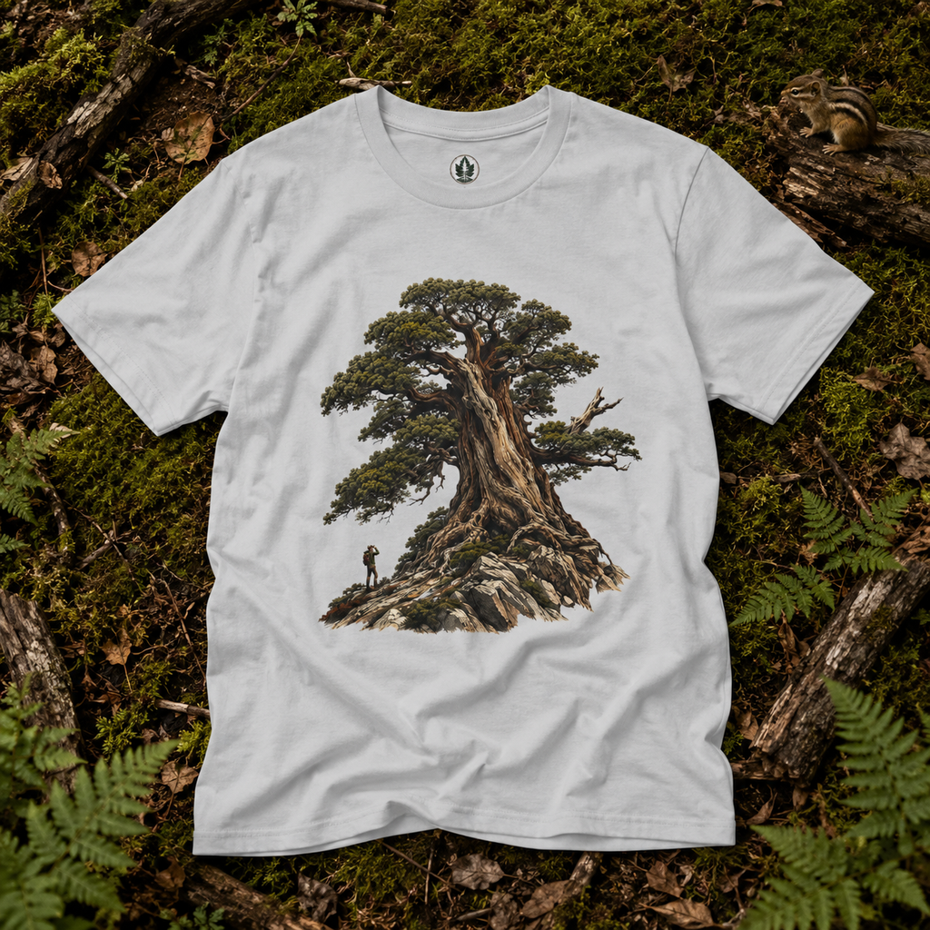 Looking up at Giant Tree Version Five T‑Shirt