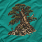 Looking up at Giant Tree Version Five T‑Shirt