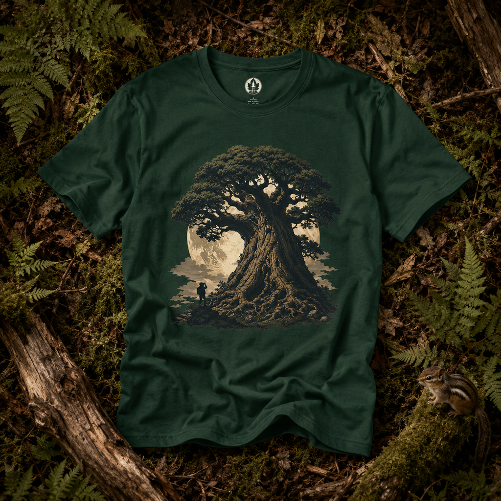 Looking up at Giant Tree Version Four T‑Shirt