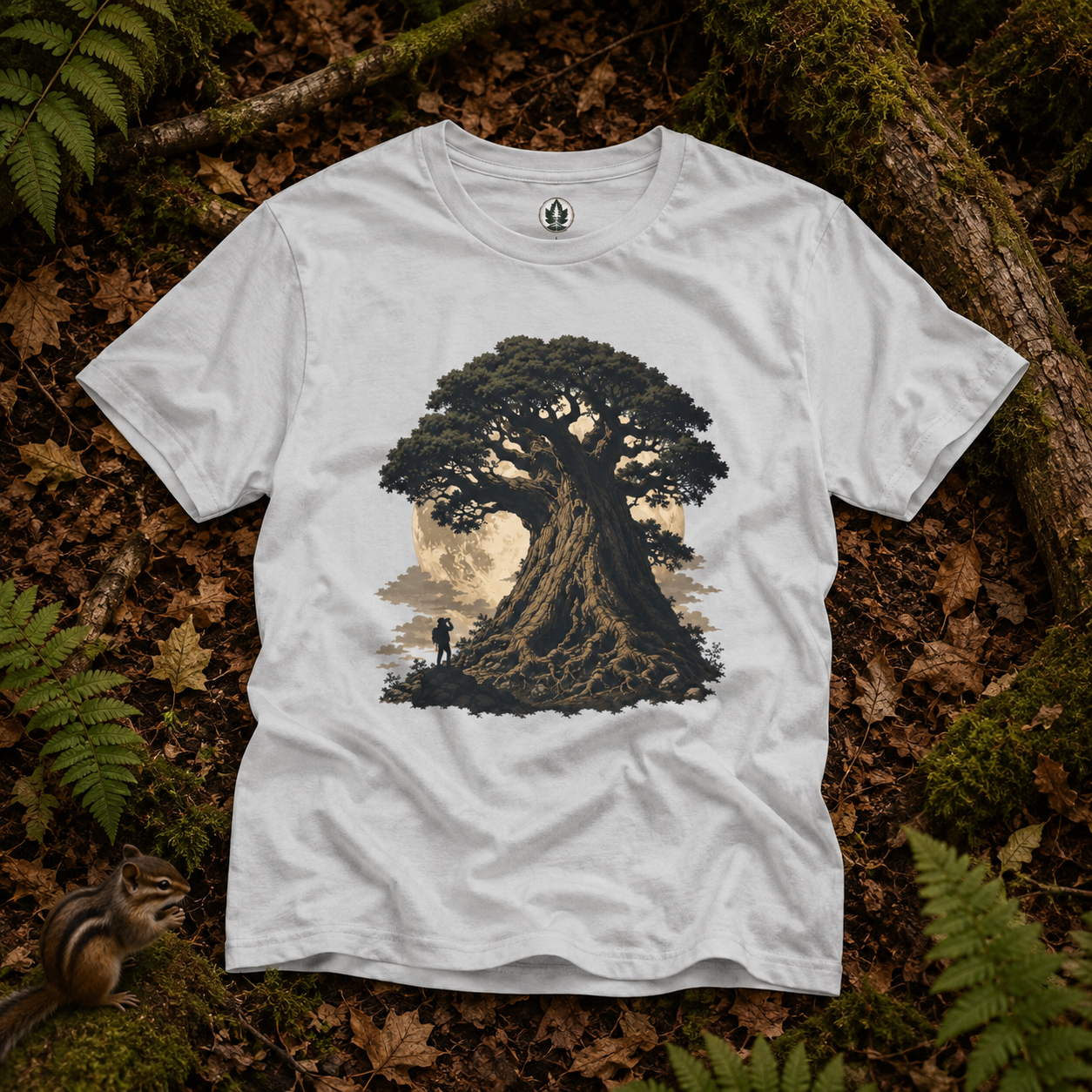 Looking up at Giant Tree Version Four T‑Shirt