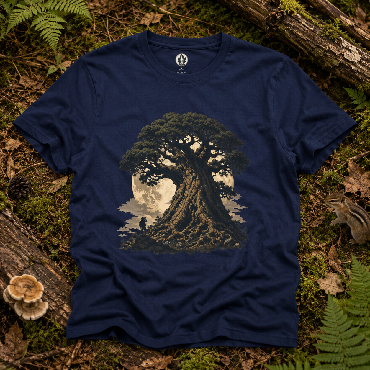Looking up at Giant Tree Version Four T‑Shirt