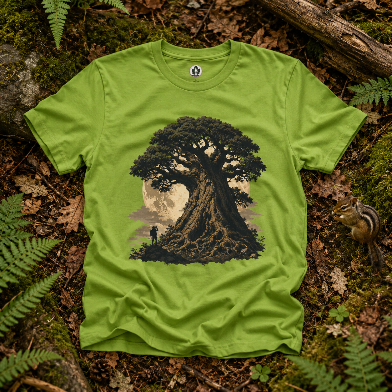 Looking up at Giant Tree Version Four T‑Shirt