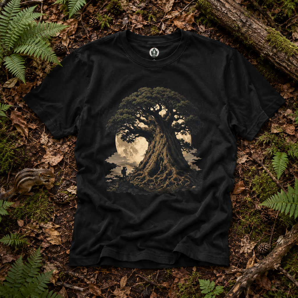 Looking up at Giant Tree Version Four T‑Shirt