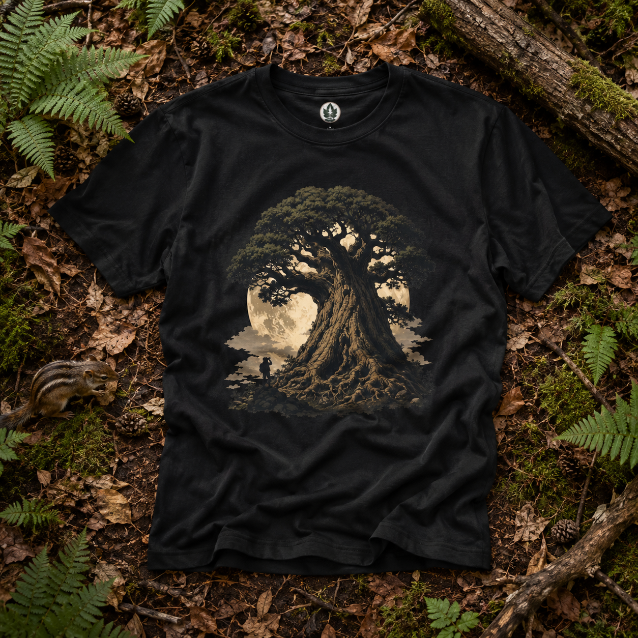 Looking up at Giant Tree Version Four T‑Shirt