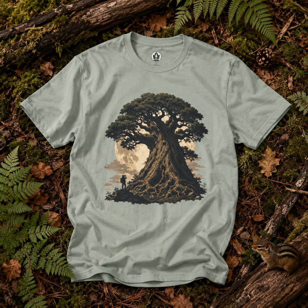 Looking up at Giant Tree Version Four T‑Shirt