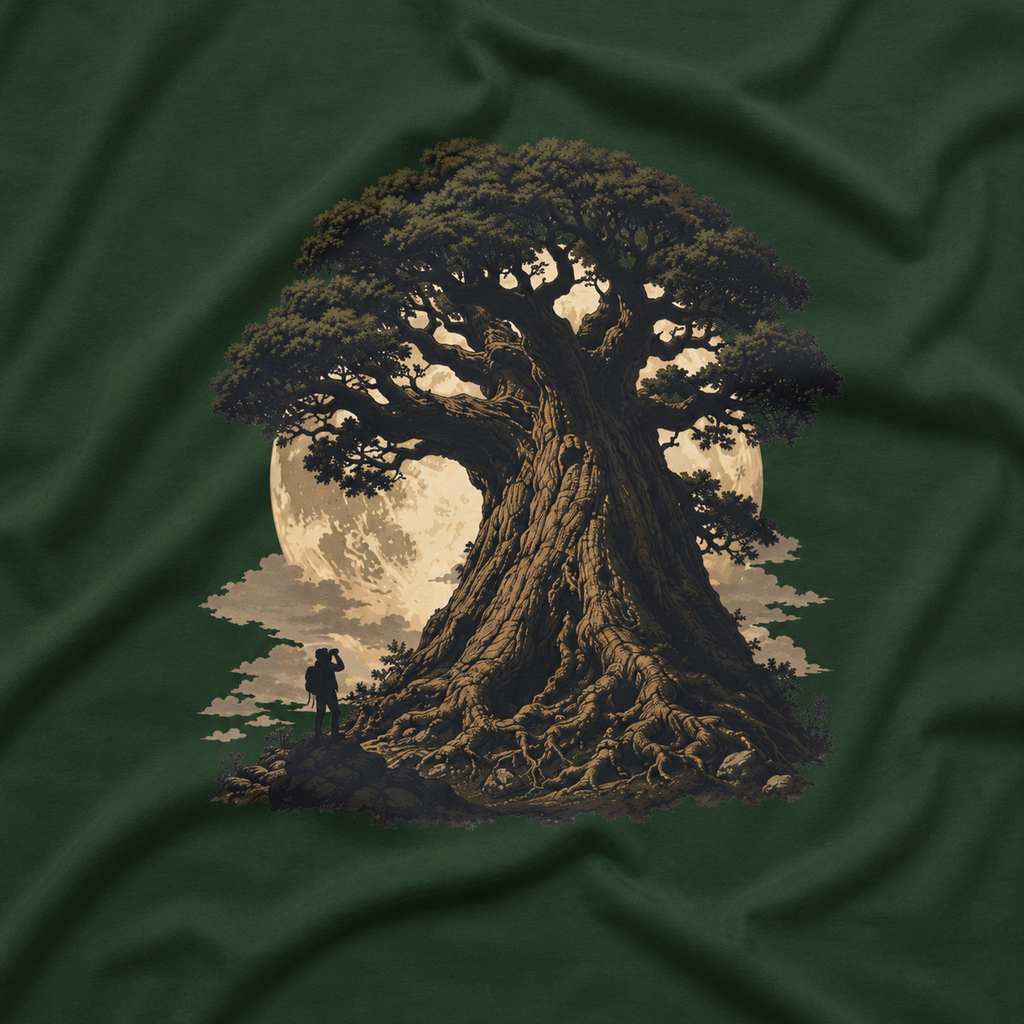 Looking up at Giant Tree Version Four T‑Shirt