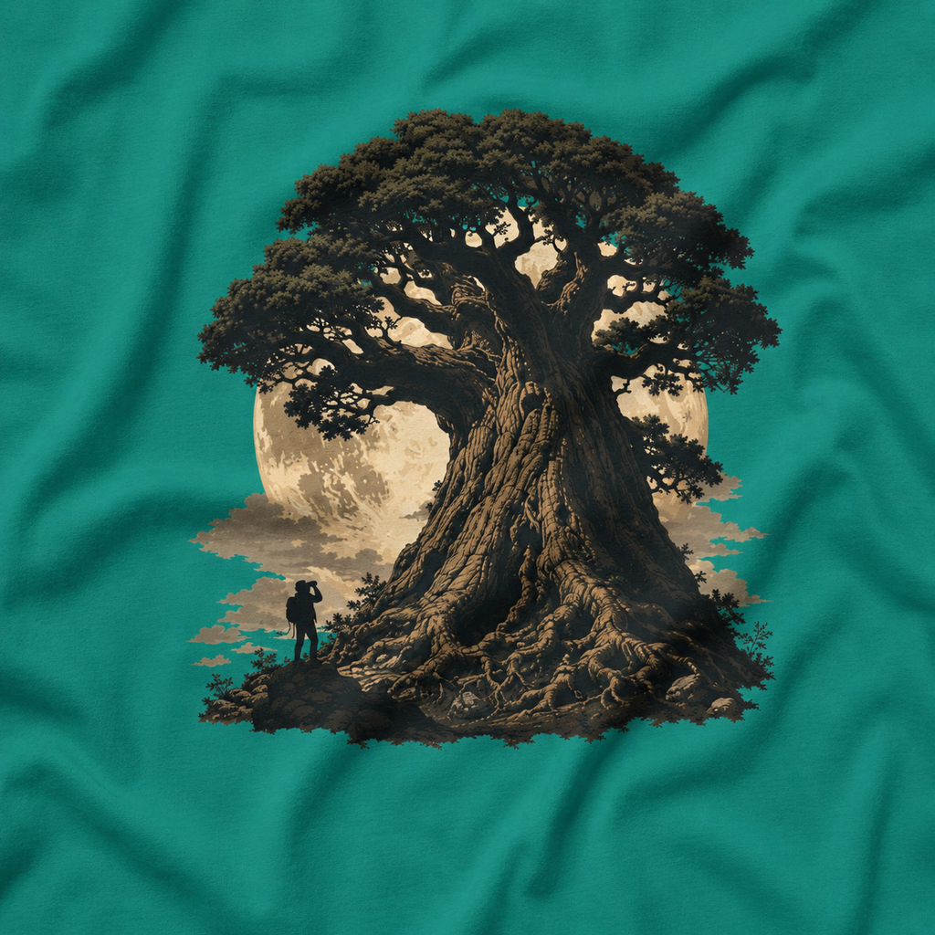 Looking up at Giant Tree Version Four T‑Shirt