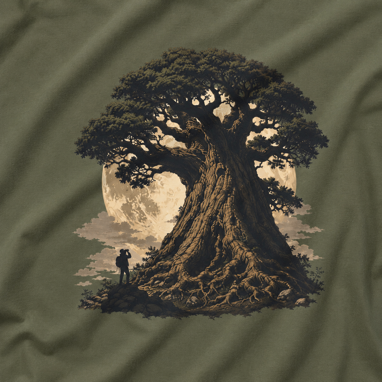Looking up at Giant Tree Version Four T‑Shirt