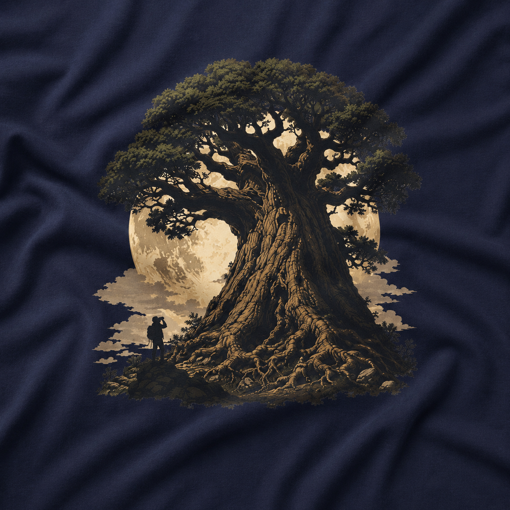 Looking up at Giant Tree Version Four T‑Shirt