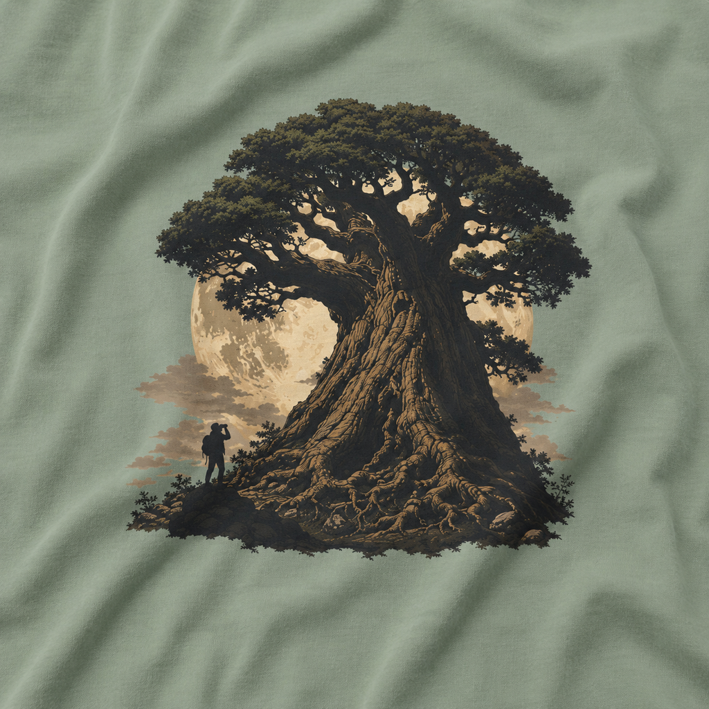 Looking up at Giant Tree Version Four T‑Shirt