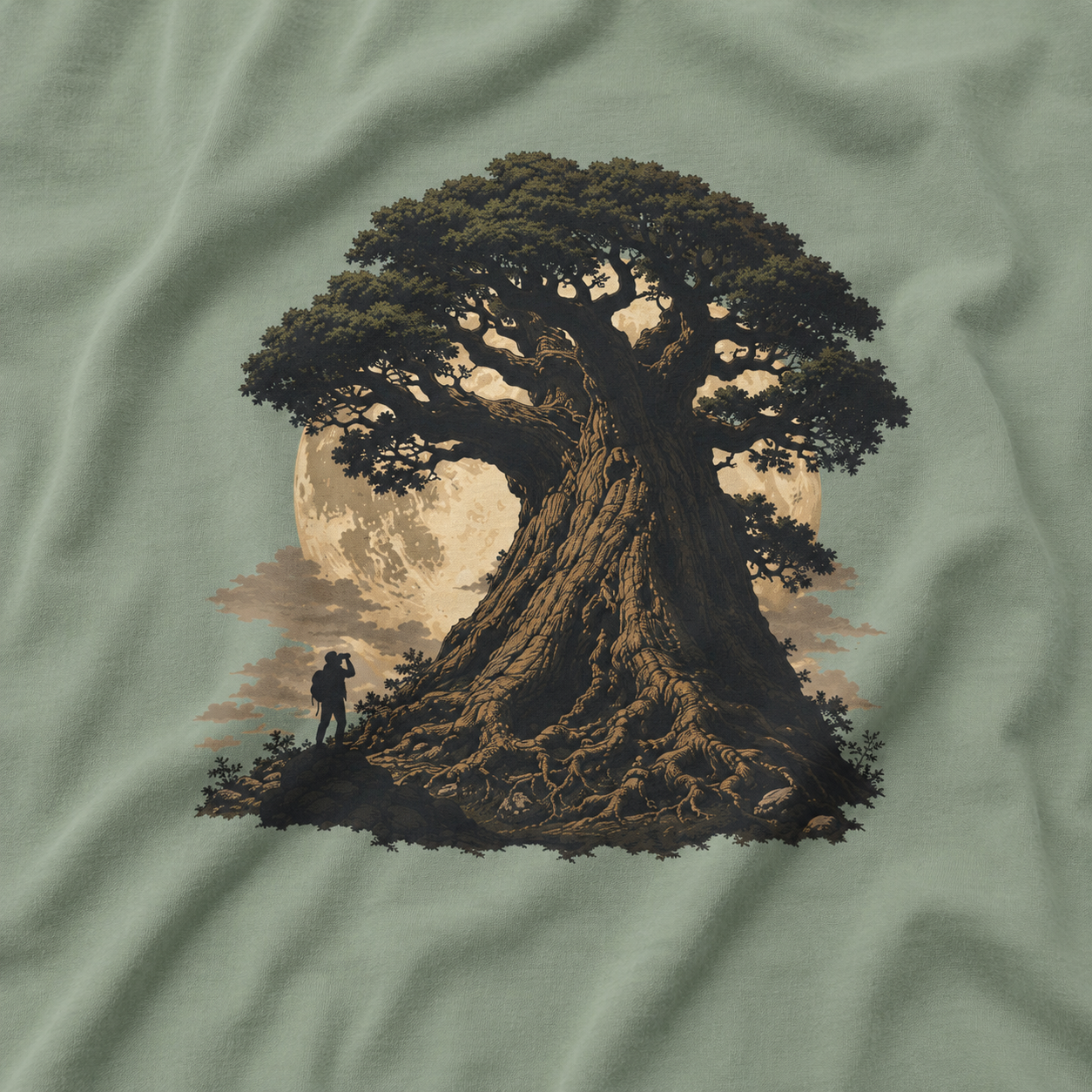 Looking up at Giant Tree Version Four T‑Shirt