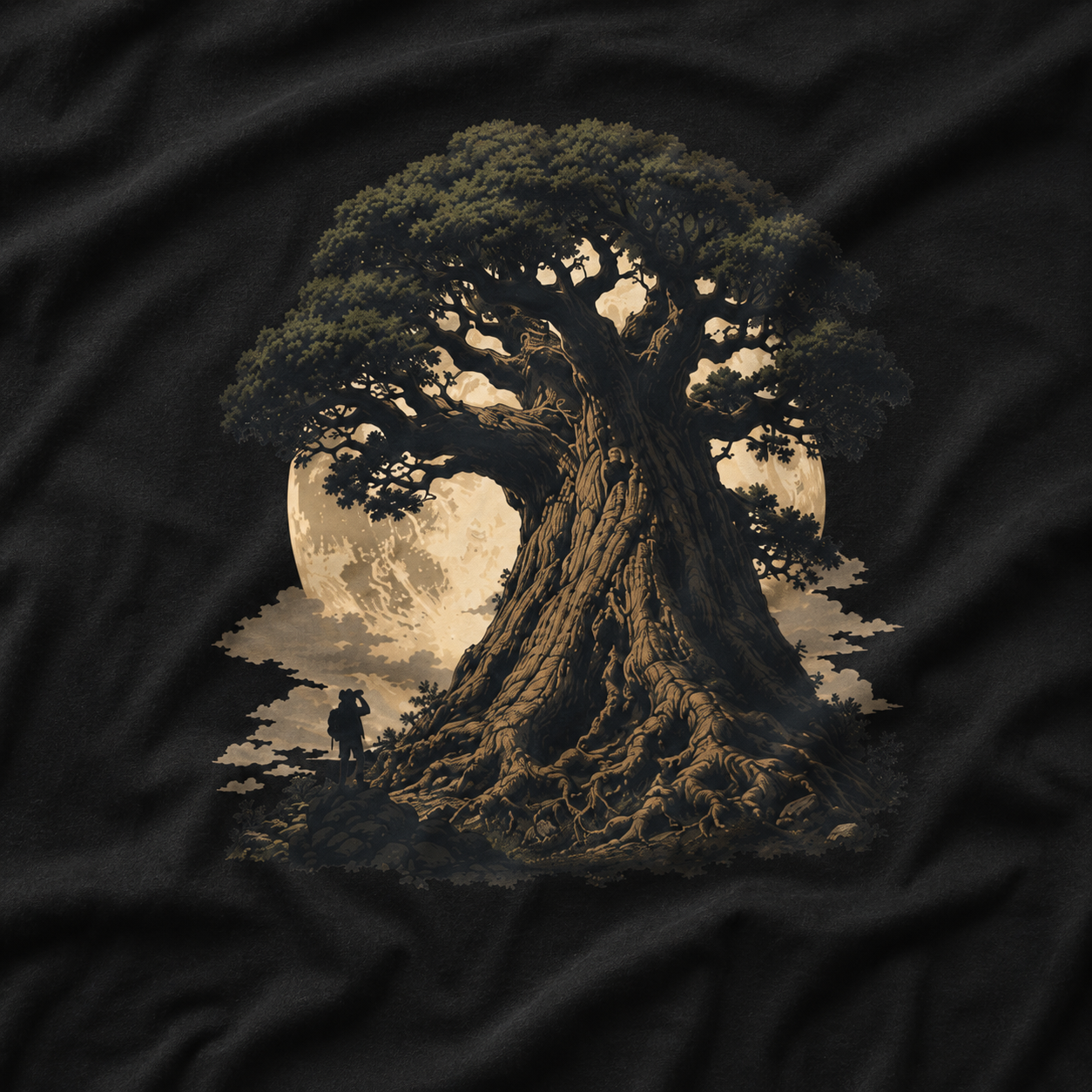 Looking up at Giant Tree Version Four T‑Shirt