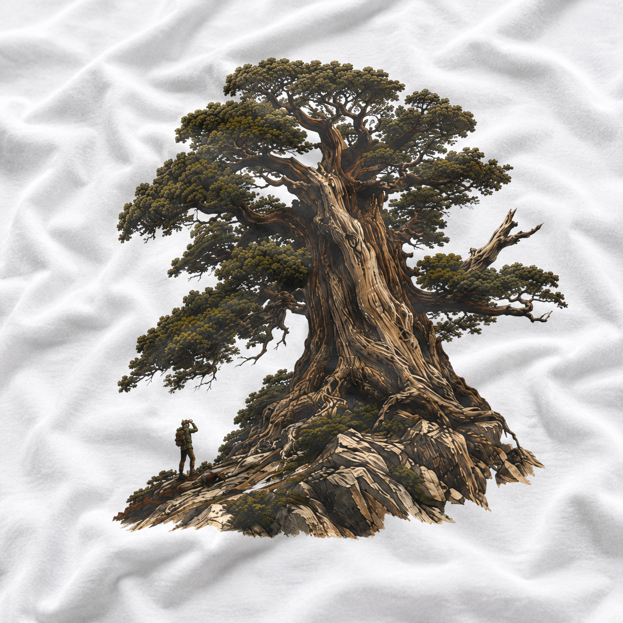 Looking up at Giant Tree Version Four T‑Shirt