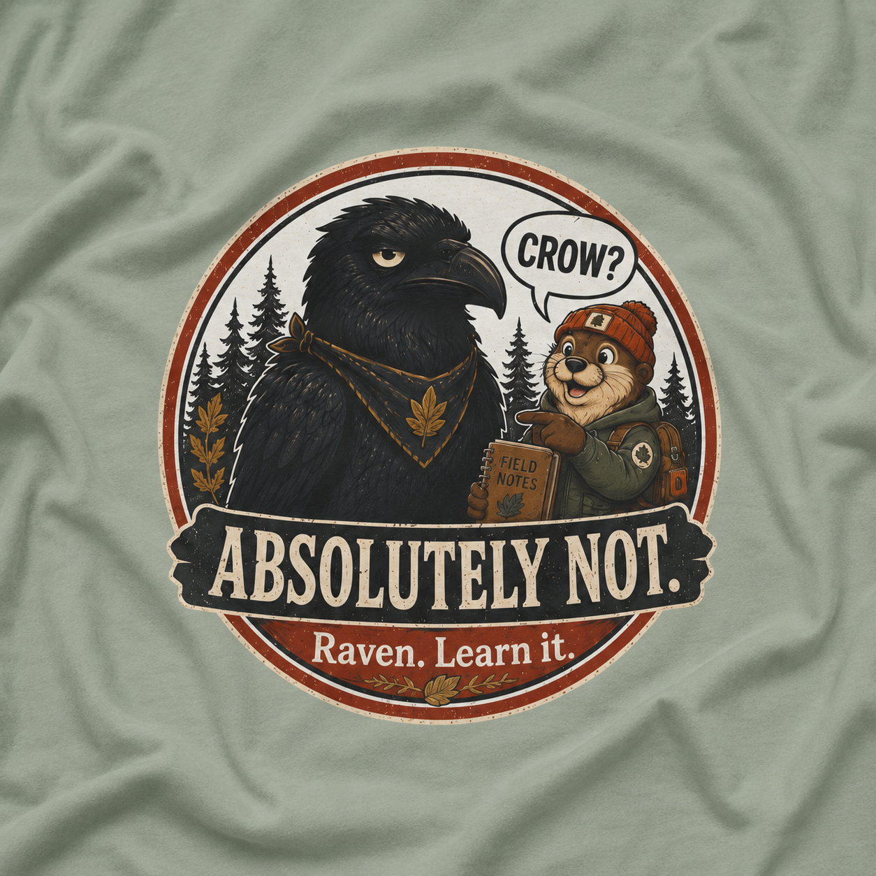 Crow, Absolutely Not Version 3 T‑Shirt