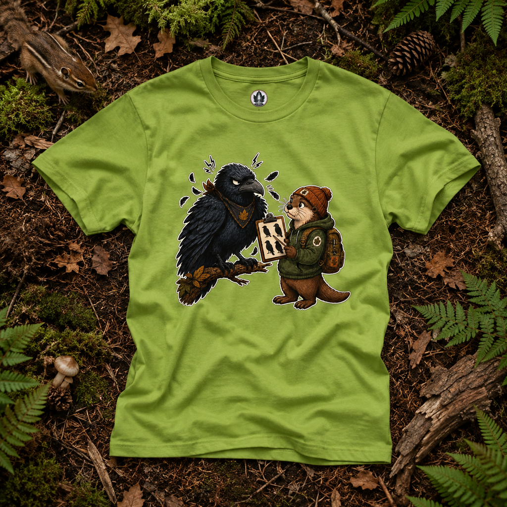 Echo Irritated that Otto is Referring to him as a Crow, No Text T‑Shirt